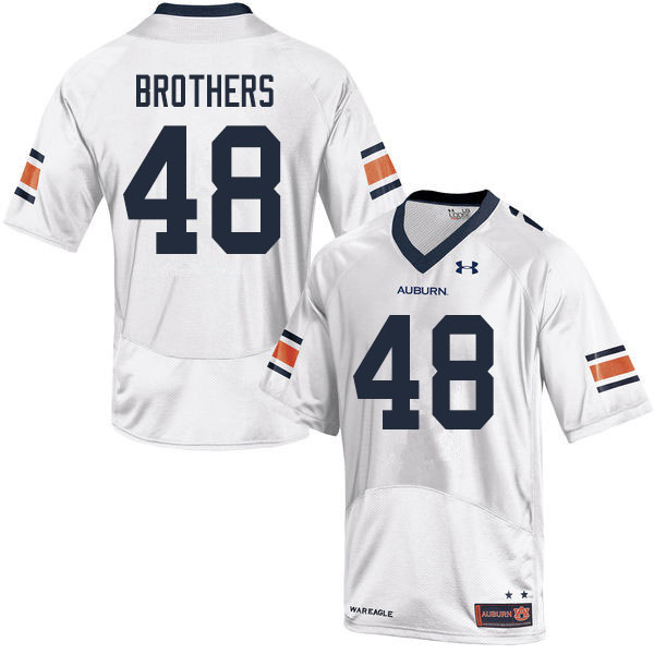 Men #48 O.C. Brothers Auburn Tigers College Football Jerseys Sale-White